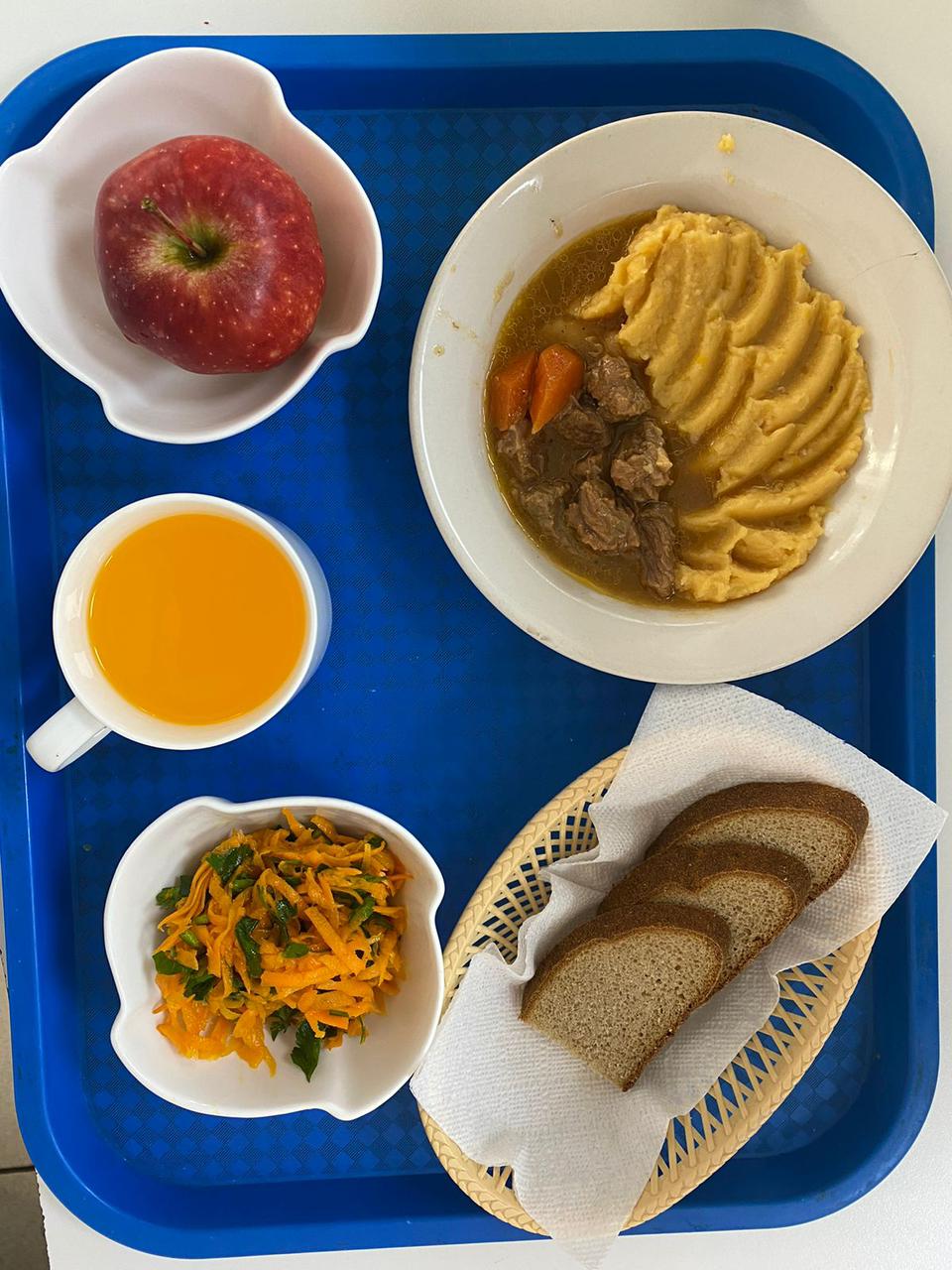 Күнделікті тегін тамақтанатын оқушылардың ас мәзірі