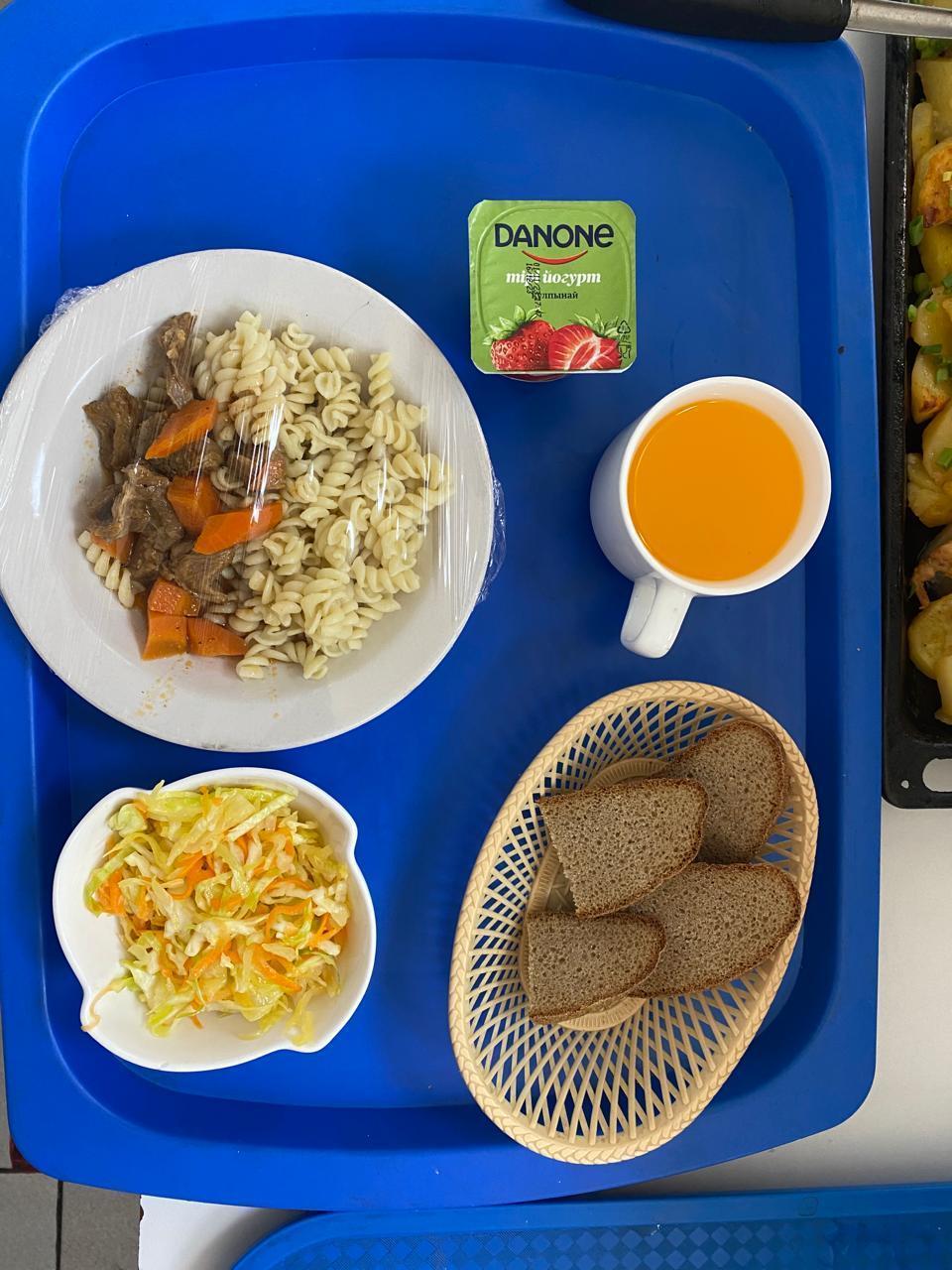 Күнделікті тегін тамақтанатын оқушылардың ас мәзірі