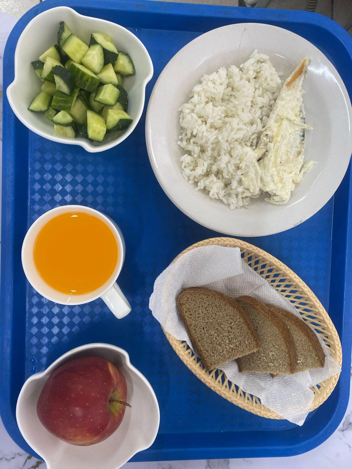 Күнделікті тегін тамақтанатын оқушылардың ас мәзірі